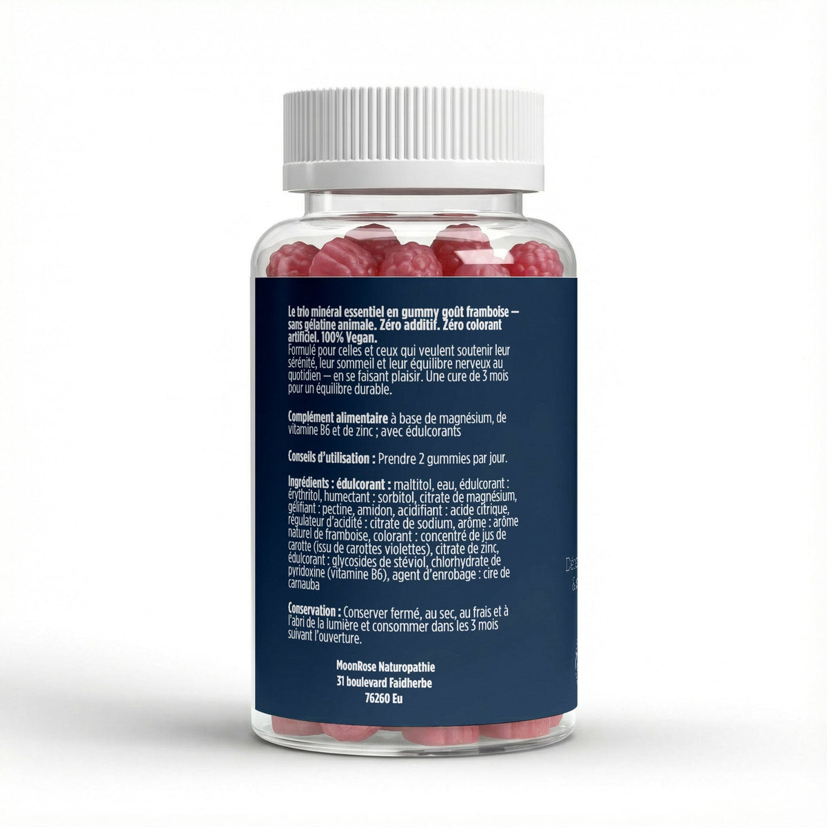 Gummies Sérénité - Magnésium, Zinc & Vitamine B6 - cure 1 mois - MoonRose