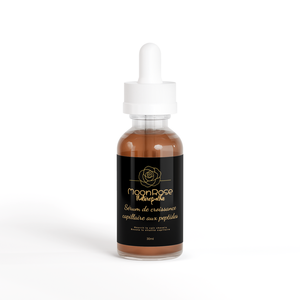 Sérum de Croissance Capillaire aux Peptides — Force, Densité & Vitalité (30ml)