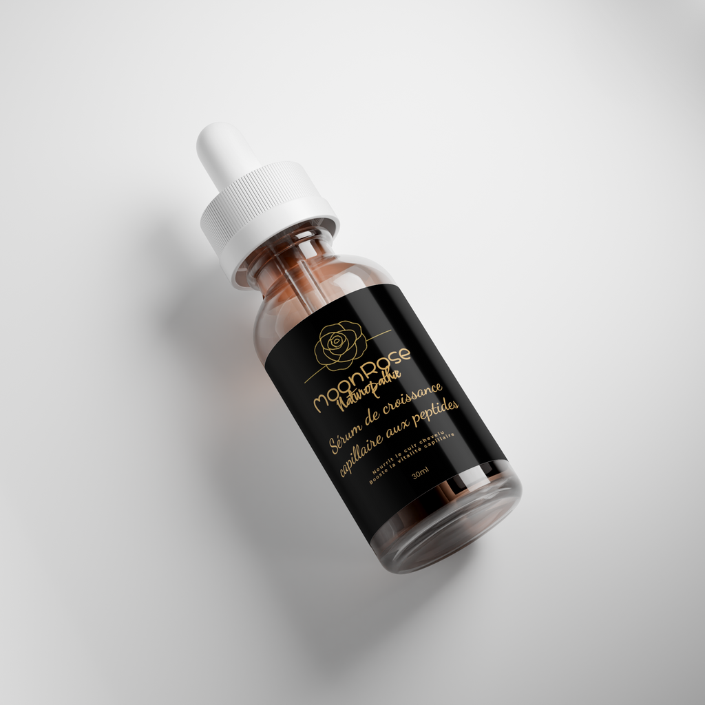 Sérum de Croissance Capillaire aux Peptides — Force, Densité & Vitalité (30ml)
