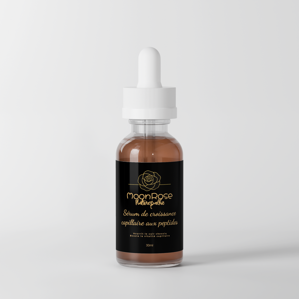 Sérum de Croissance Capillaire aux Peptides — Force, Densité & Vitalité (30ml)
