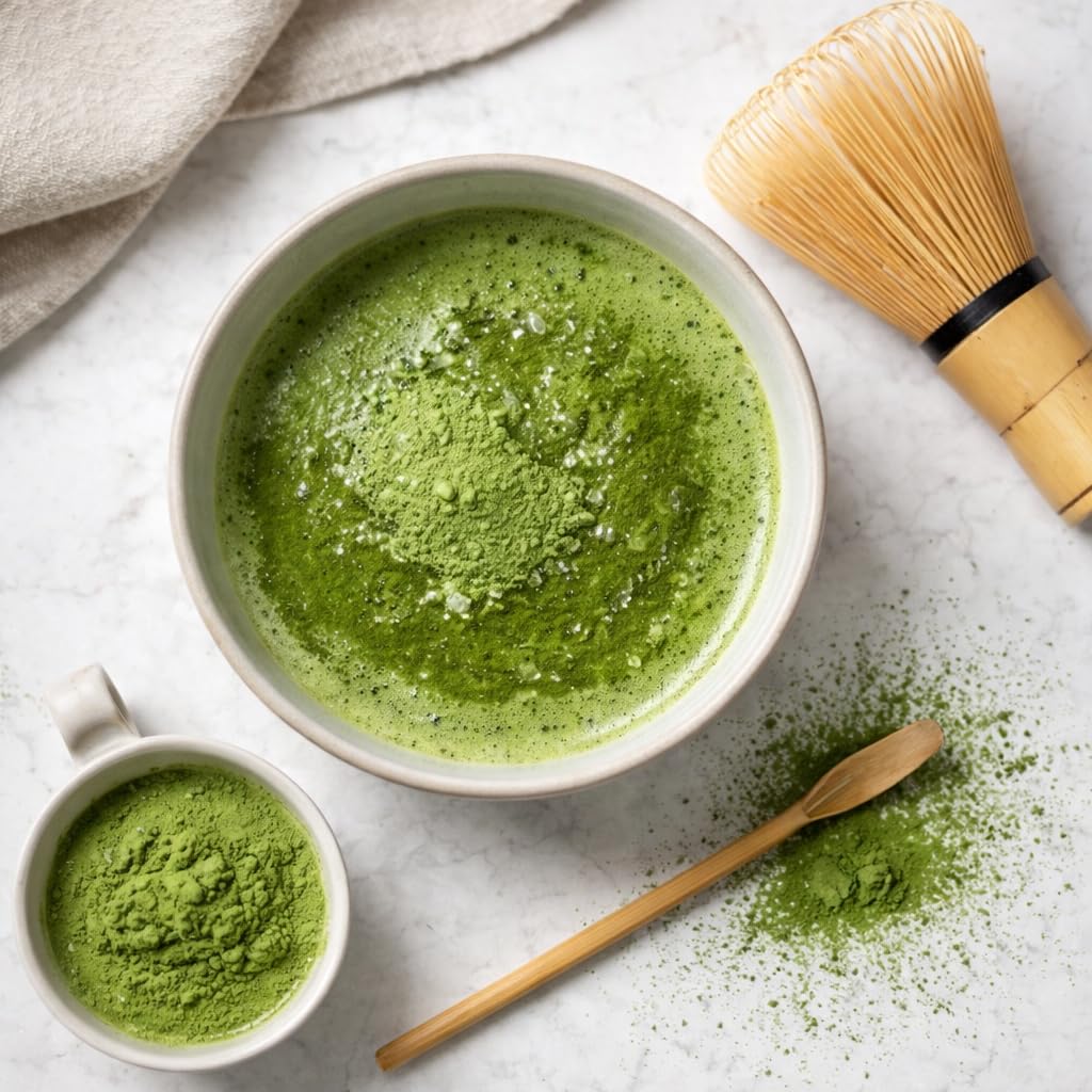 Kit Énergie Matcha — Bouteille Infuseur + Poudre de Matcha