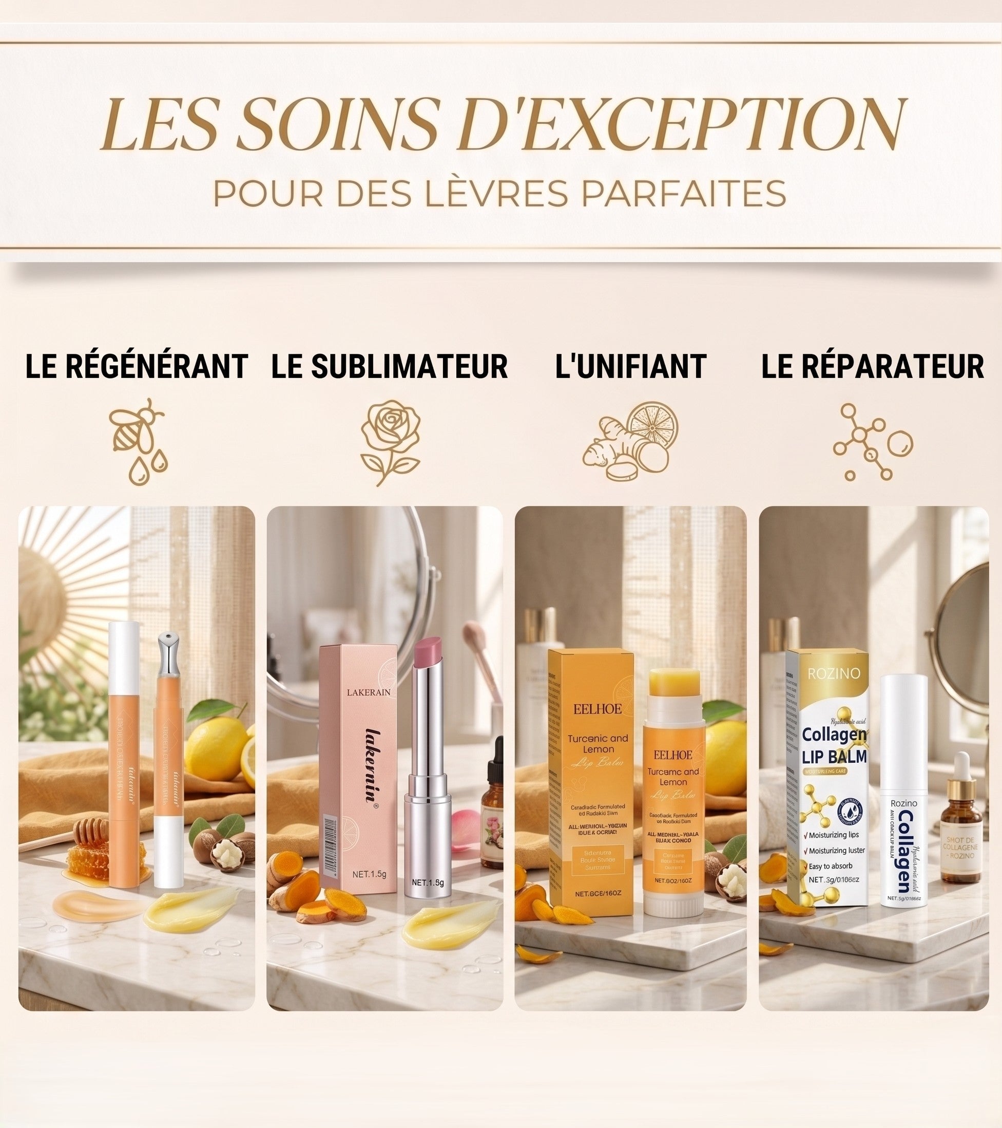 Collection Soins des Lèvres Experts - Haute Hydratation & Cible Active