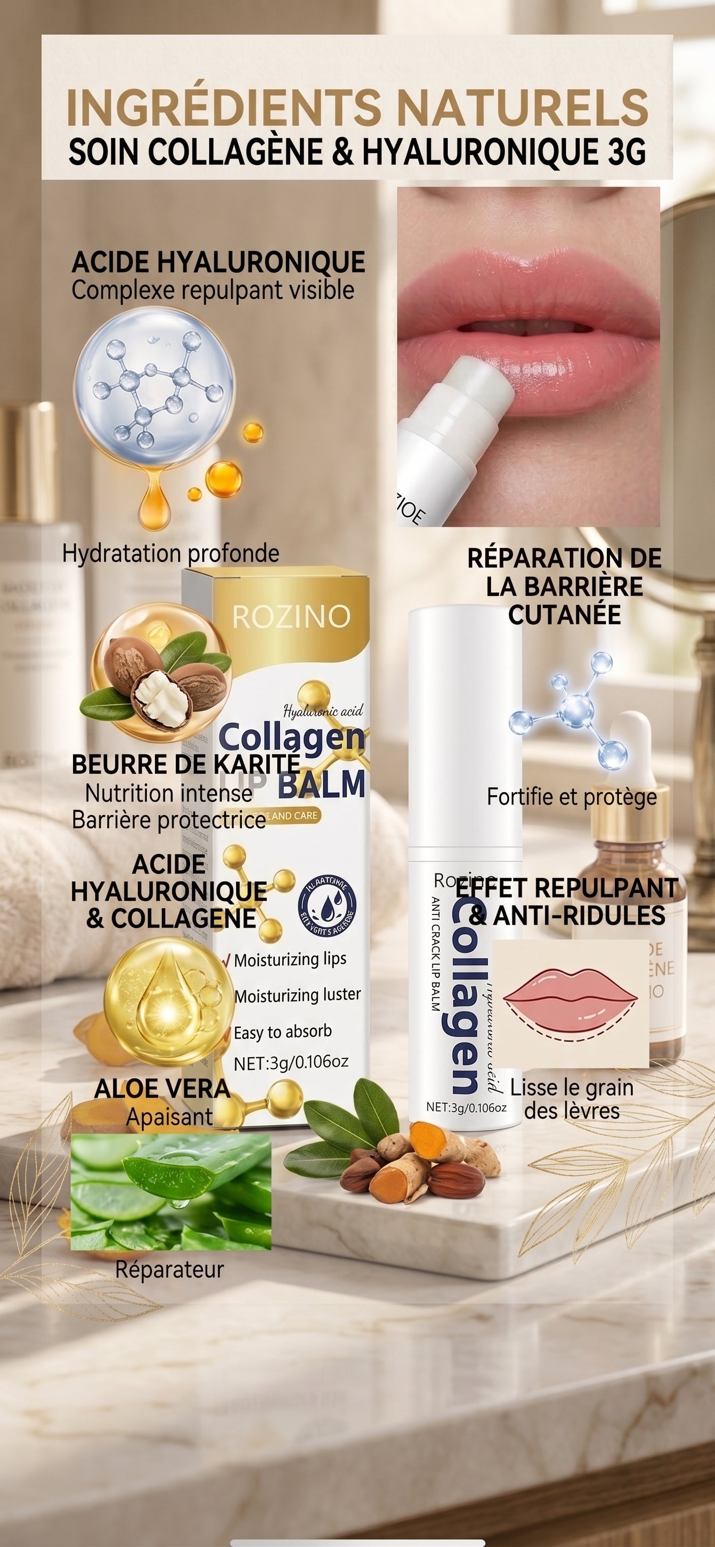 Collection Soins des Lèvres Experts - Haute Hydratation & Cible Active