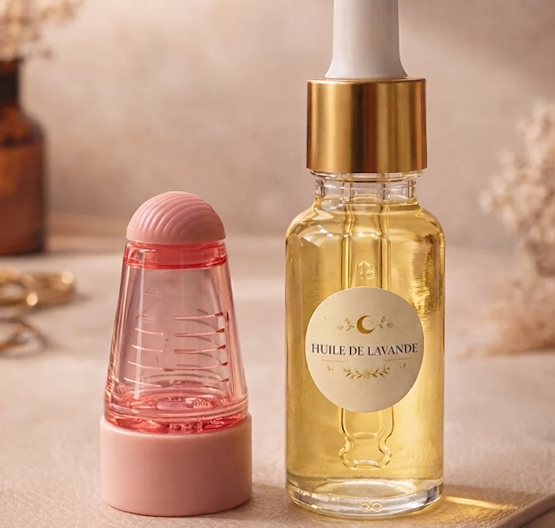 Duo soin cuir chevelu naturel avec applicateur Noir ou Rose