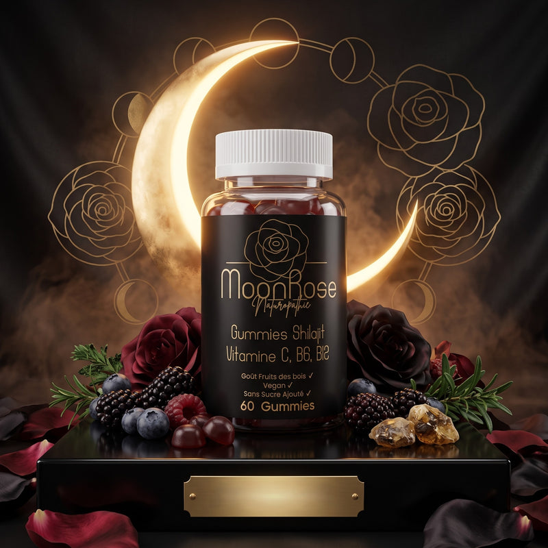 Gummies Vitalité & Tonus — Shilajit 1000mg + Vitamines C, B6, B12 | 60 Gummies
