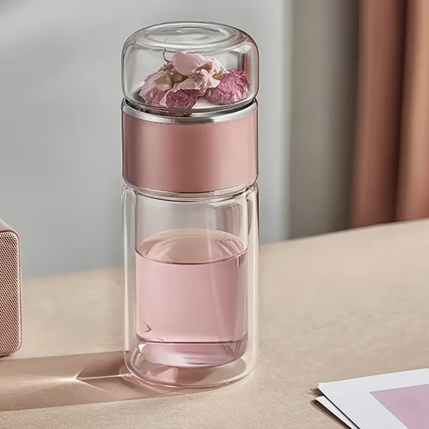 Bouteille Infuseur à Thé en Verre – Rituel Bien-être au Quotidien