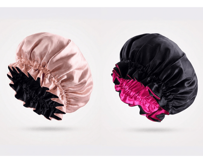 Bonnet de Nuit en Satin Premium — Protection & Soin Capillaire Nocturne - MoonRose