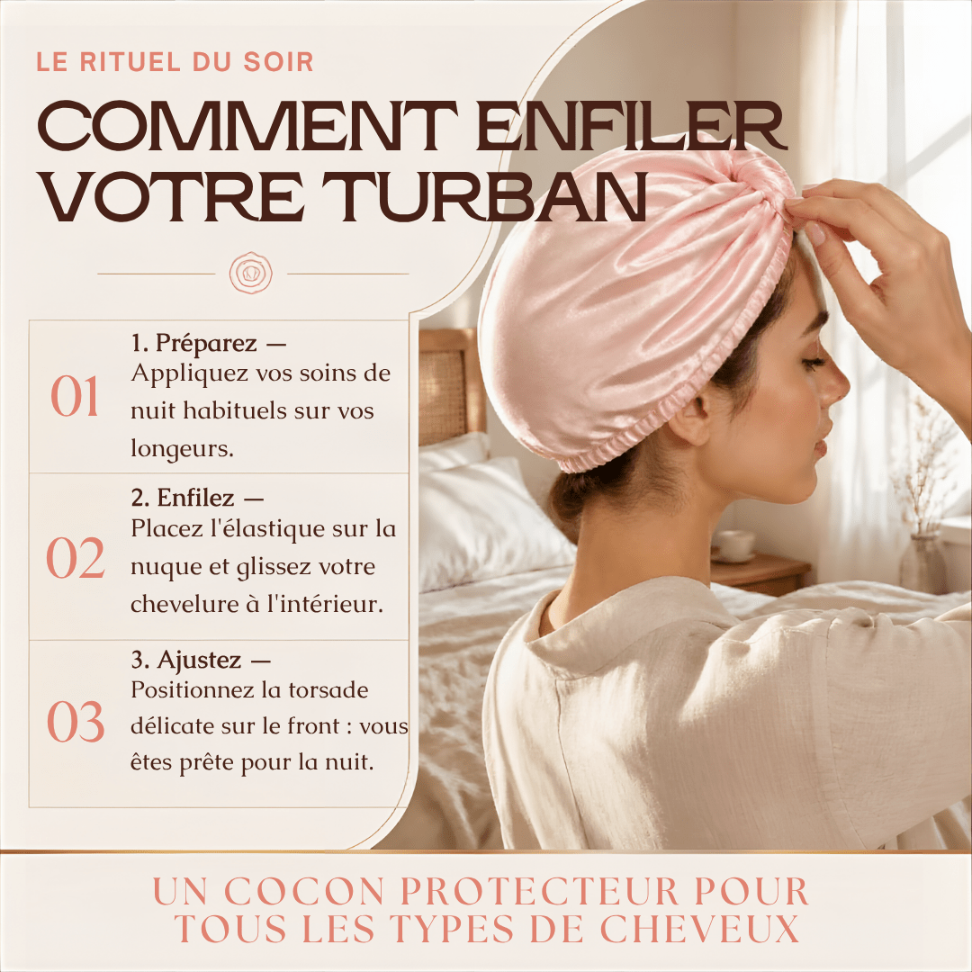 Bonnet en Soie de Mûrier Pure 19 Mommes — Turban de Nuit Double Couche Anti-Frisottis & Protection Capillaire Luxe - MoonRose