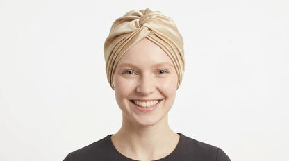 Bonnet en Soie de Mûrier | Turban Nuit Luxe - MoonRose
