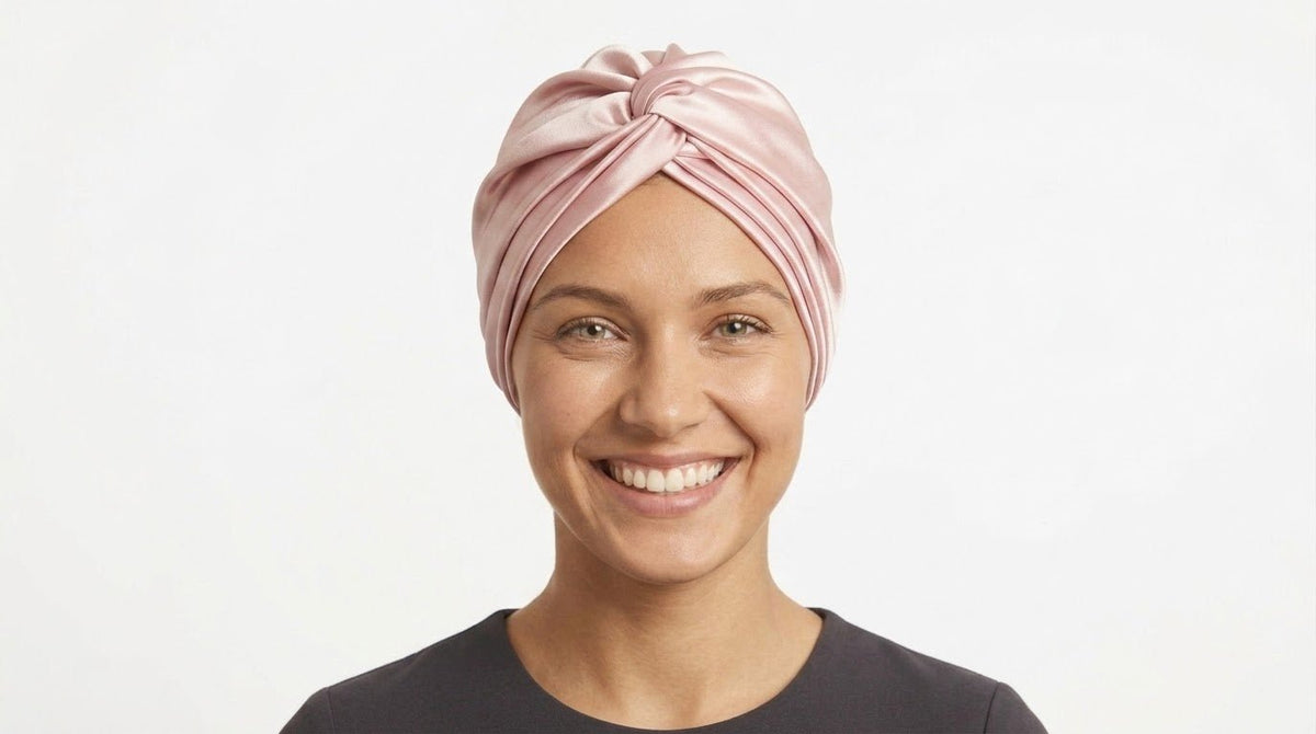 Bonnet en Soie de Mûrier | Turban Nuit Luxe - MoonRose