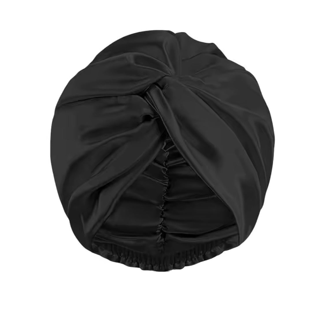 Bonnet en Soie de Mûrier | Turban Nuit Luxe - MoonRose