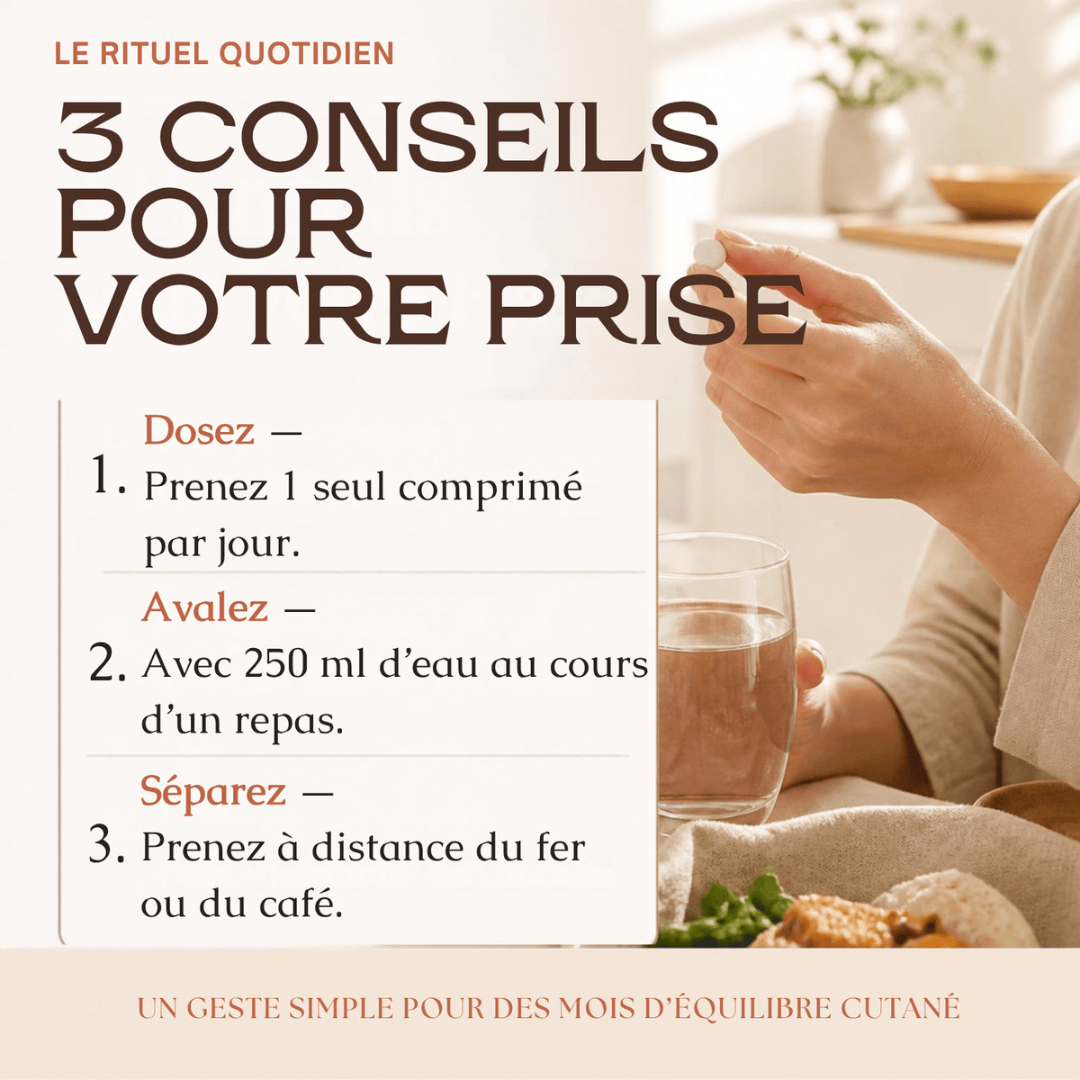 Comprimés Bisglycinate de Zinc Pur MoonRose (500 Comprimés) — 25 mg de Zinc Haute Assimilation (250 % VNR) | Peau Nette, Immunité & Vitalité | Format Géant 500 Jours | Certifié Halal - MoonRose