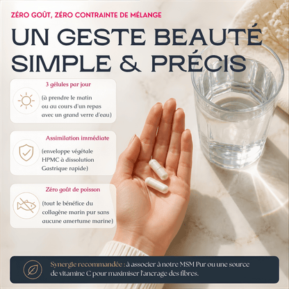 Gélules Collagène Marin Pur - 1 560 mg par prise quotidienne - MoonRose