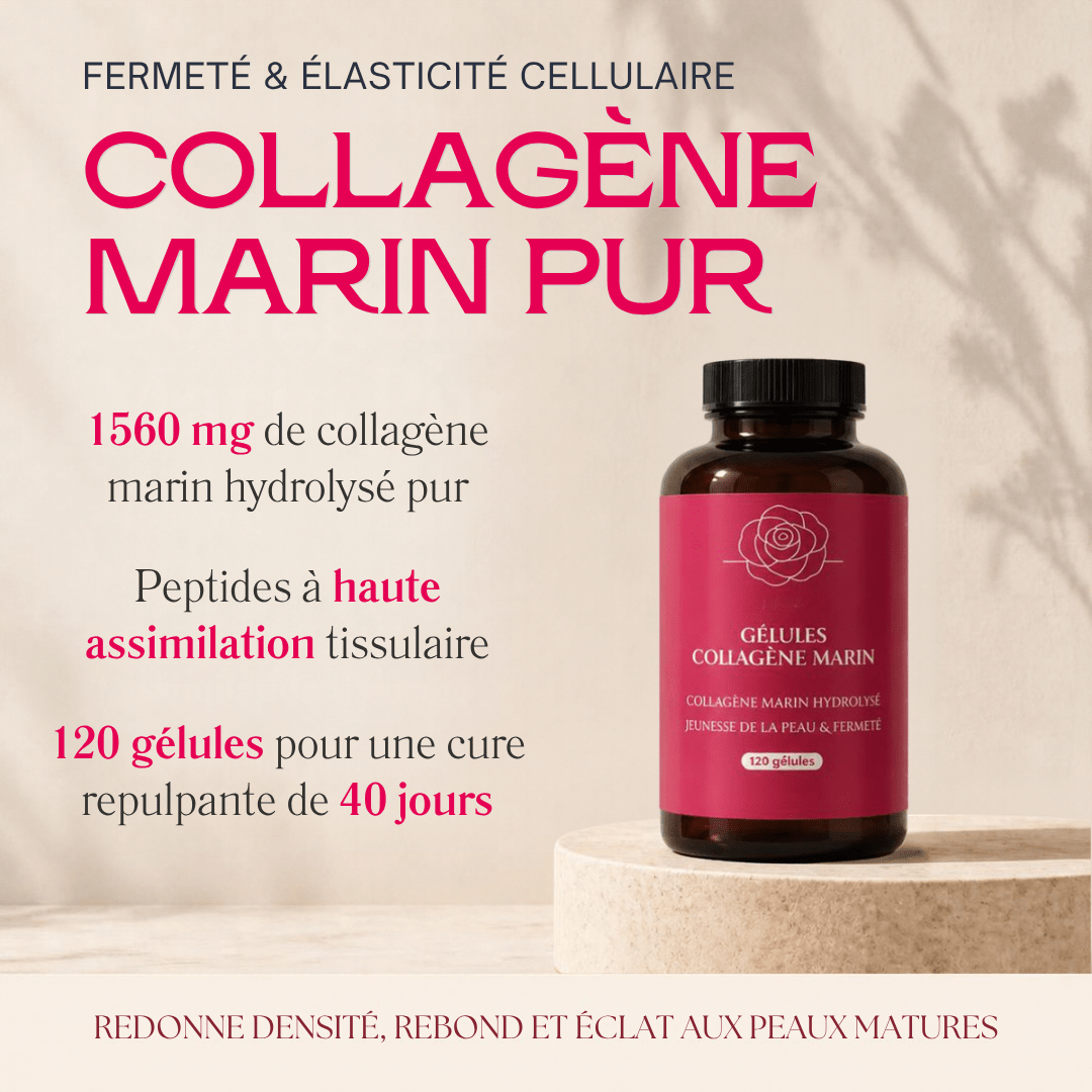 Gélules Collagène Marin Pur - 1 560 mg par prise quotidienne - MoonRose