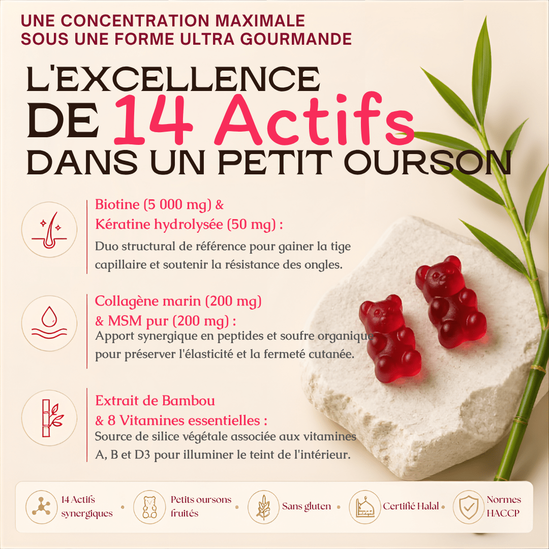 Gummies Éclat Absolu — 60 Gummies — 14 actifs ciblés dans une formule - MoonRose