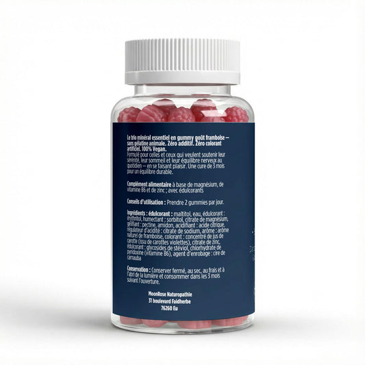 Gummies Sérénité - Magnésium, Zinc & Vitamine B6 - cure 1 mois - MoonRose