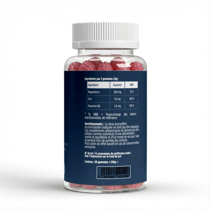 Gummies Sérénité - Magnésium, Zinc & Vitamine B6 - cure 1 mois - MoonRose