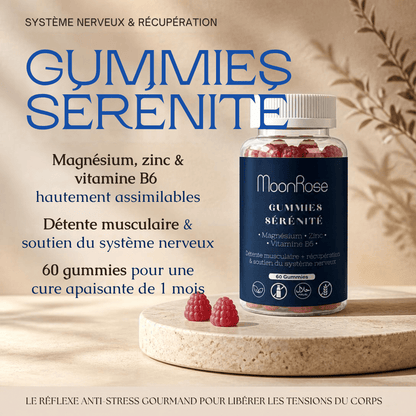 Gummies Sérénité - Magnésium, Zinc & Vitamine B6 - cure 1 mois - MoonRose