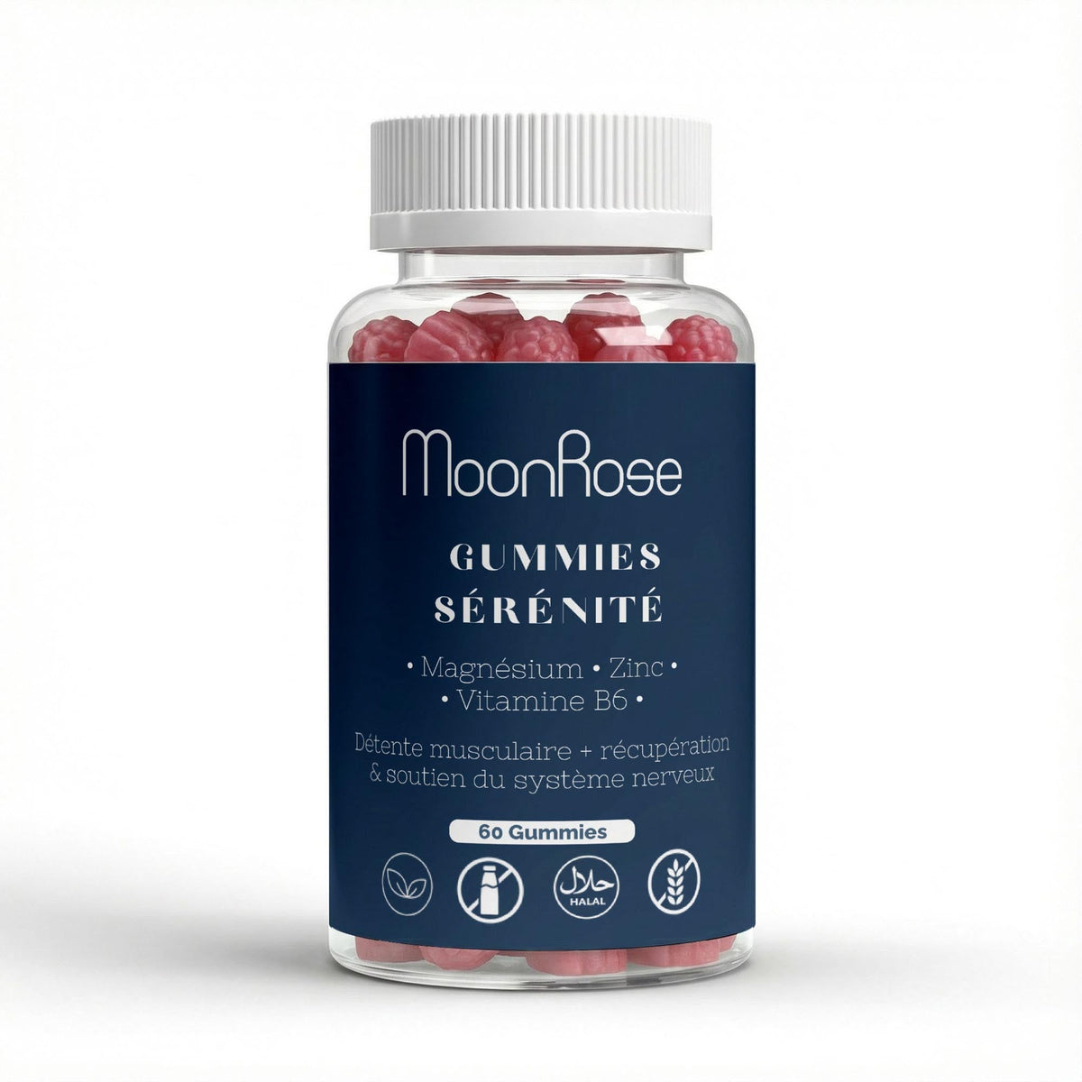 Gummies Sérénité - Magnésium, Zinc & Vitamine B6 - cure 1 mois - MoonRose