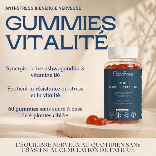 Gummies Vitalité - Ashwagandha, Mélisse, Camomille, Lavande - MoonRose