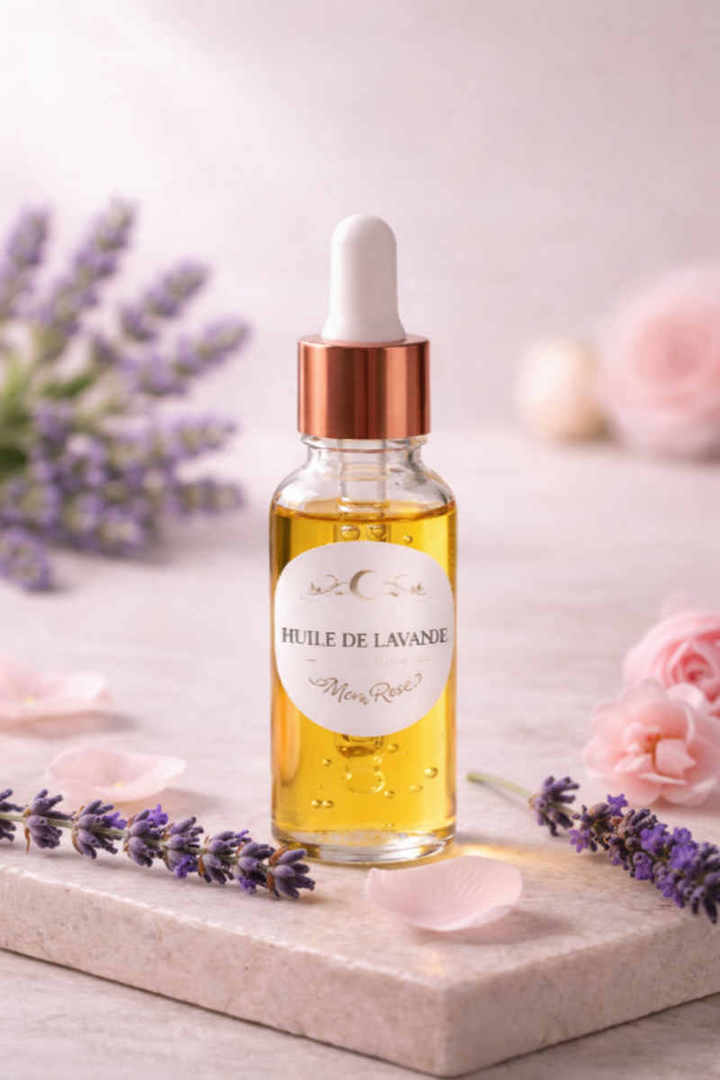 Huile Essentielle de Lavande Vraie — Calmante & Anti-Stress | Carte Protocoles Incluse | 20ml