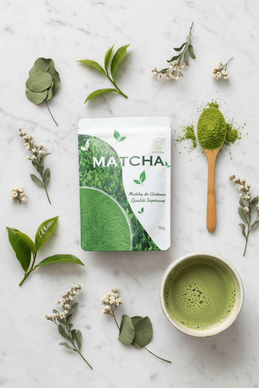 Kit Rituel Énergie Douce — Bouteille Infuseur en Verre + Poudre de Matcha Cérémonie · EBook offert - MoonRose