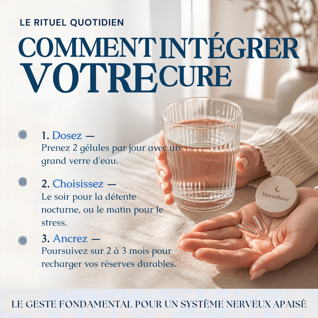Magnesium Bisglycinate - 120 Capsules - cure de 2 mois - MoonRose