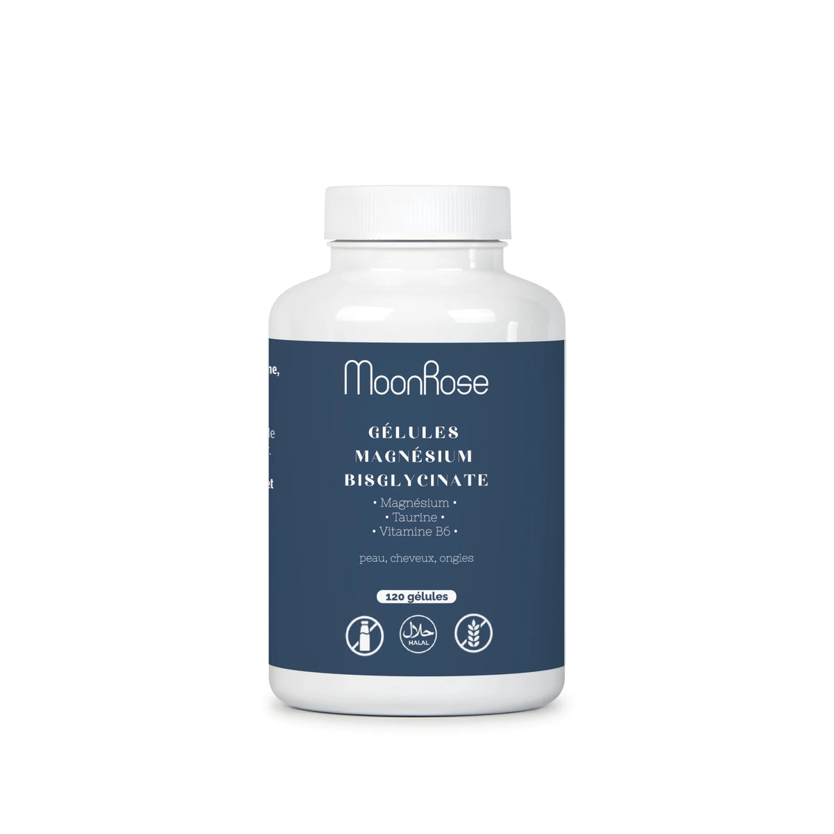 Magnesium Bisglycinate - 120 Capsules - cure de 4 mois - MoonRose