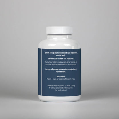 Magnesium Bisglycinate - 120 Capsules - cure de 4 mois - MoonRose