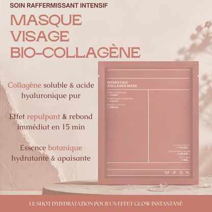 Masque Repulpant & Anti-Âge Express - Bio-Collagène Hydratant - MoonRose