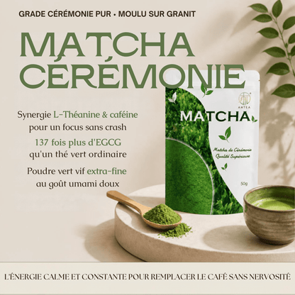 Matcha Cérémonie Premium AHTEA — Énergie Douce & Concentration | 50g - MoonRose