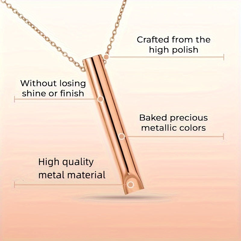 Collier anti-stress MoonRose doré avec guide de respiration pour réduire le stress et favoriser la détente.