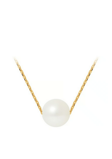Collier en or MoonRose La Perle de Foi avec une perle élégante suspendue, finition raffinée pour un look sophistiqué.