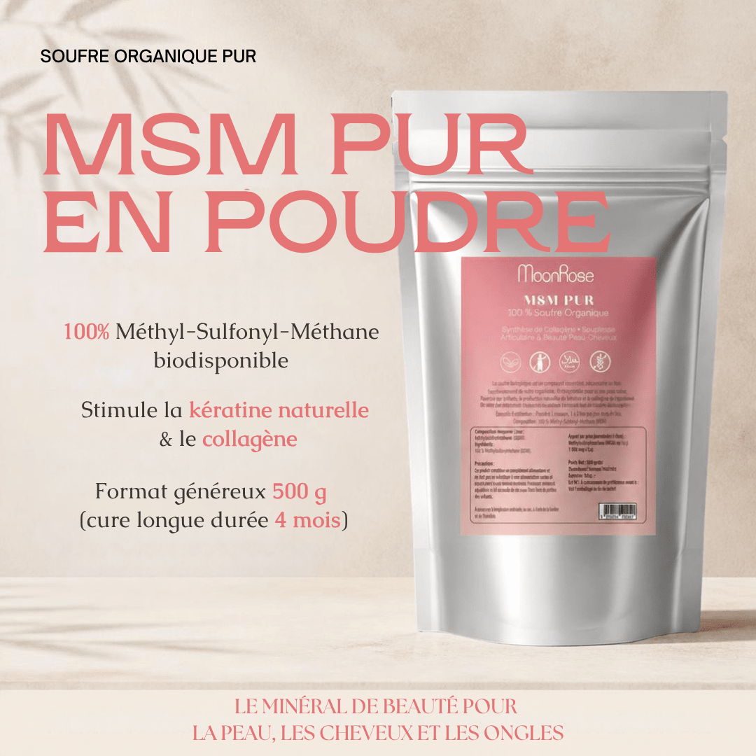 MSM Pur — 500g - cure de 4 mois - MoonRose