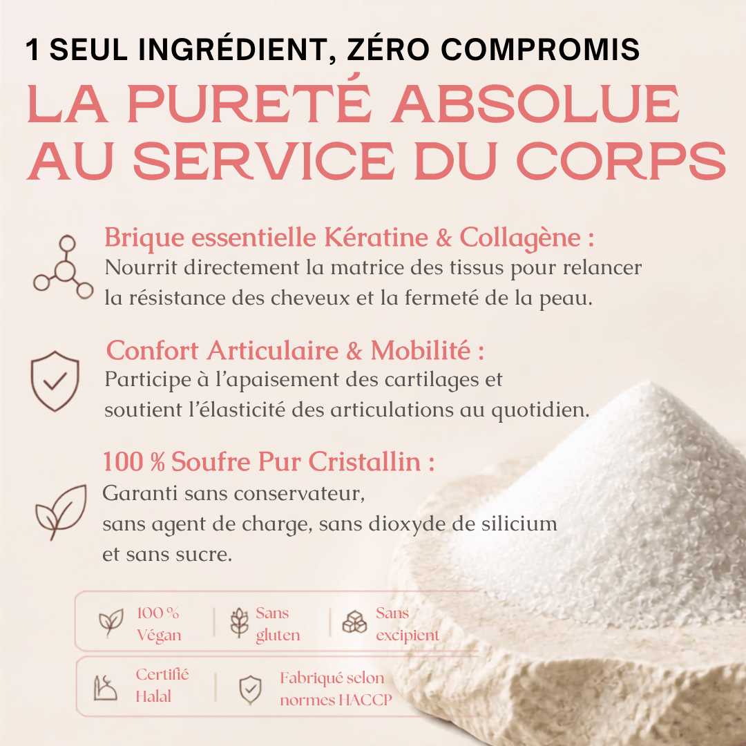 MSM Pur — 500g - cure de 4 mois - MoonRose