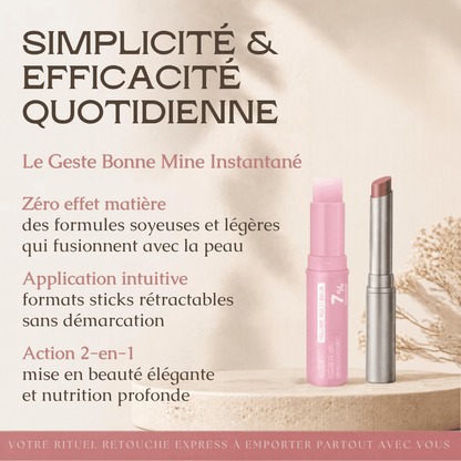Pack Signature Glow & Rebond : Stick PDRN + Baume Miel Rose - MoonRose