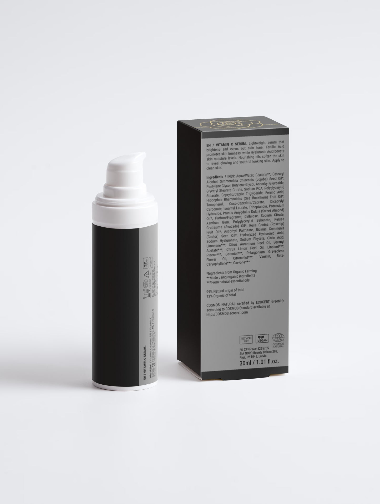 Sérum Booster Éclat — Vitamine C 2% & Acide Férulique