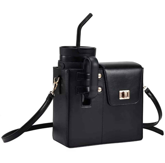 Sac Bandoulière pour Gourde Stanley – Cuir PU – Hydratation avec Style - MoonRose