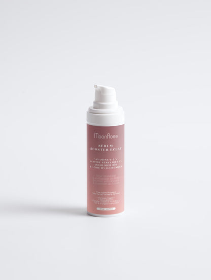 Sérum Booster Éclat (30 ml) — Vitamine C 2 %, Acide Férulique 1 %, Argousier Bio Acide Hyaluronique | Teint Lumineux & Unifié
