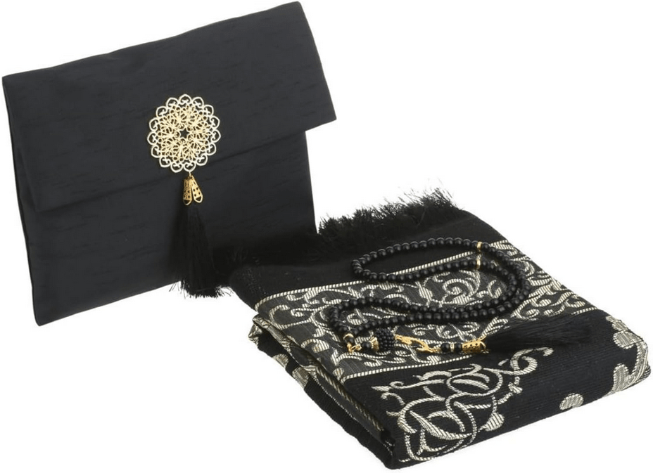 Set de Prière Élégance Nomade – Pochette + Tapis + Tasbih - MoonRose