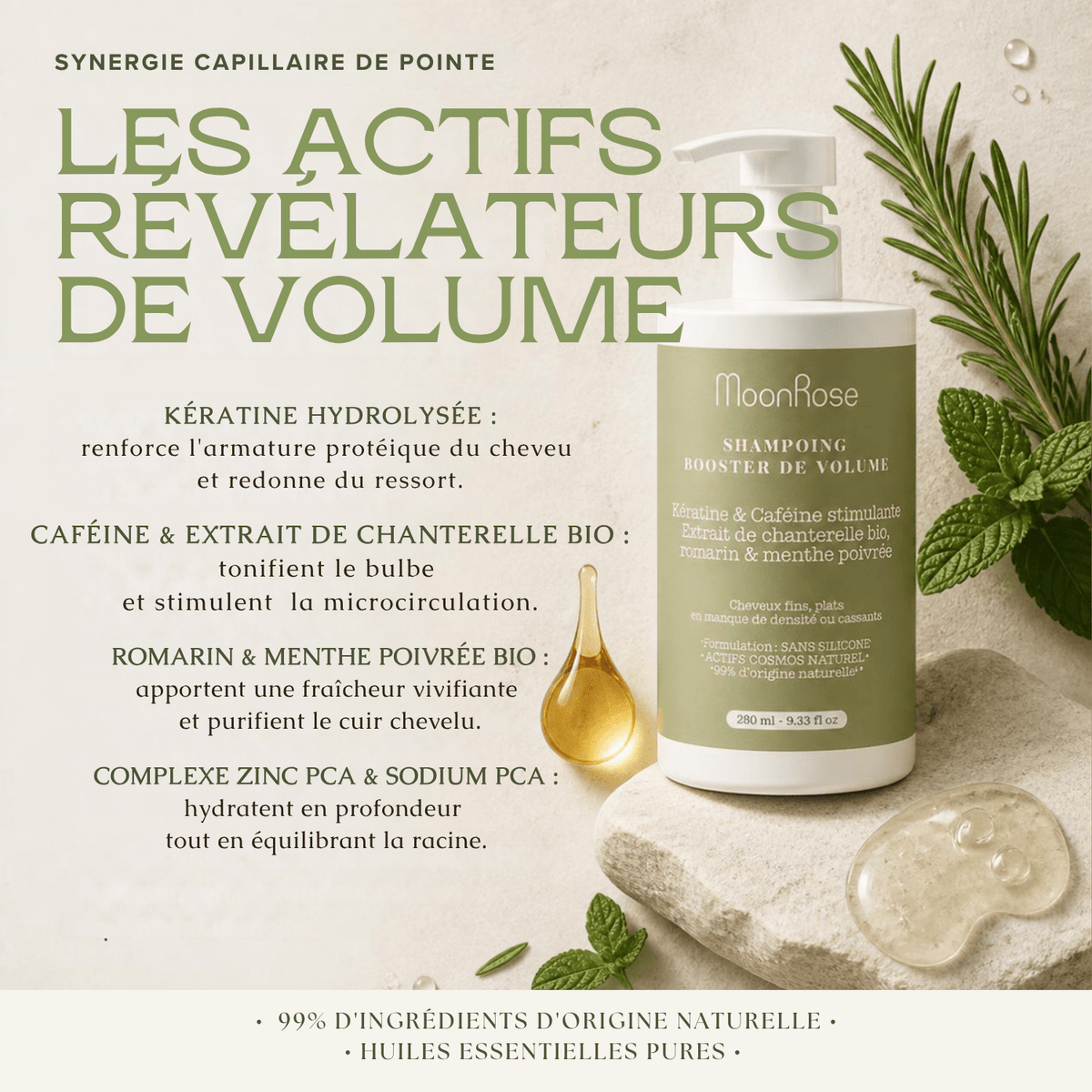 Shampooing Volume à la Kératine - MoonRose