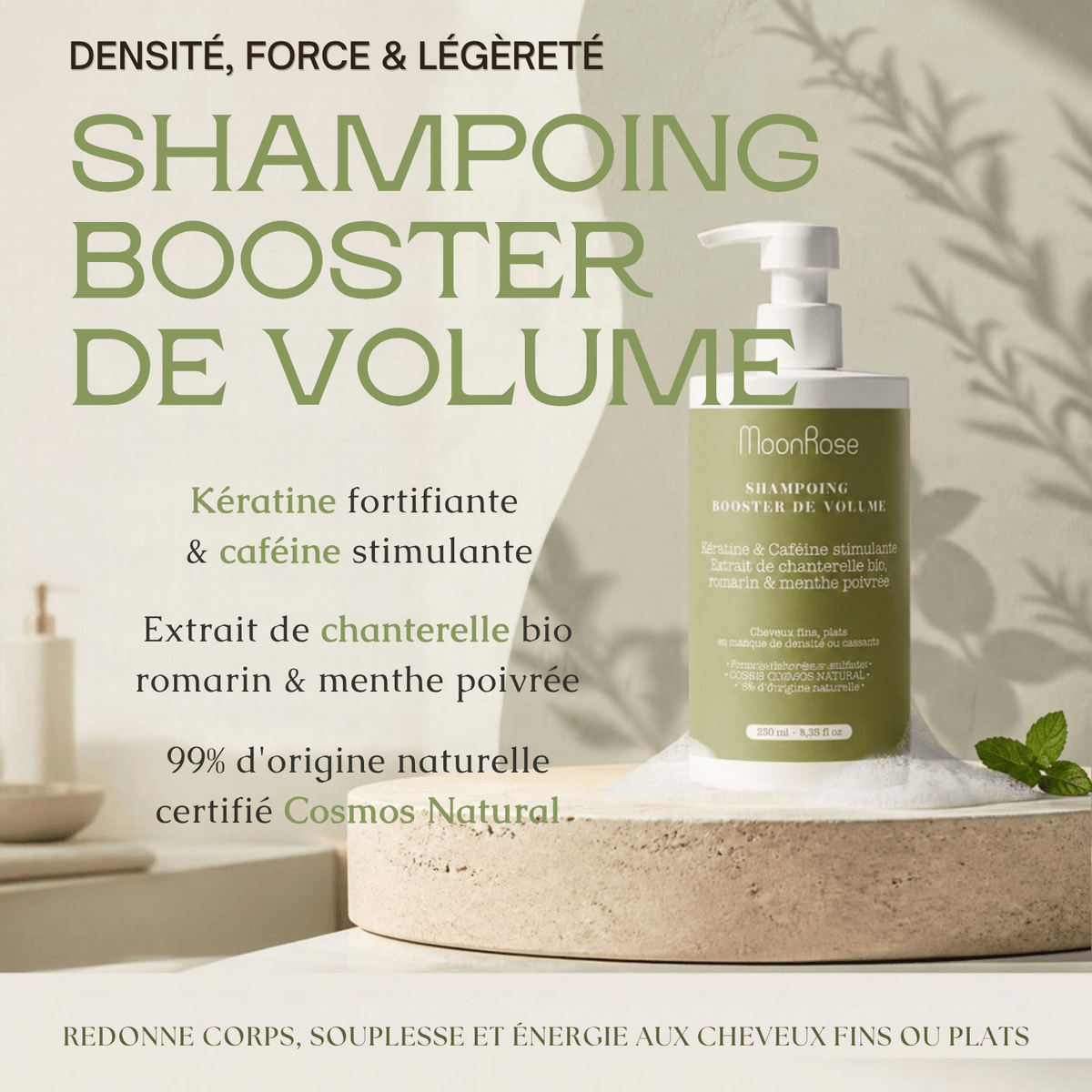 Shampooing Volume à la Kératine - MoonRose