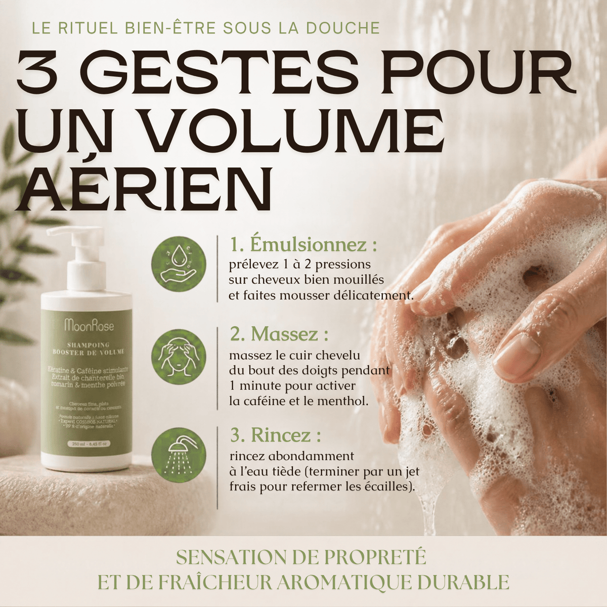 Shampooing Volume à la Kératine - MoonRose