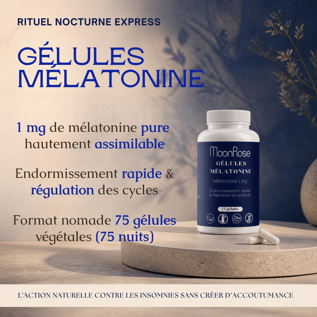 Sommeil Express — Gélules à la Mélatonine - MoonRose