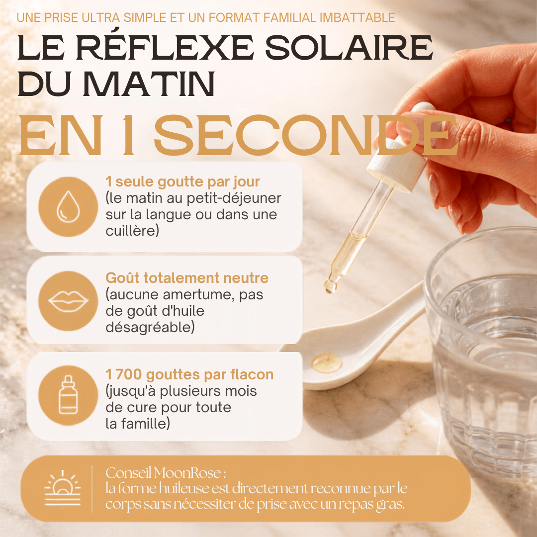 Vitamines D3 + K2 Vitalité - 1,700 Drops (1,000 I.U.) - 50ml - Format familial longue durée - MoonRose